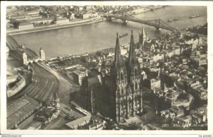 Koeln Rhein Koeln Fliegeraufnahme x 1931