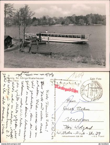 Ansichtskarte Senzig-Königs Wusterhausen auf der Fähre 1964