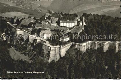Koenigstein Saechsische Schweiz Festung Koenigstein
