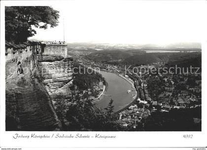 Koenigstein Saechsische Schweiz Festung Koenigstein