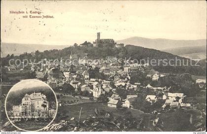 Koenigstein Taunus Panorama mit Ruine und Taunus Institut