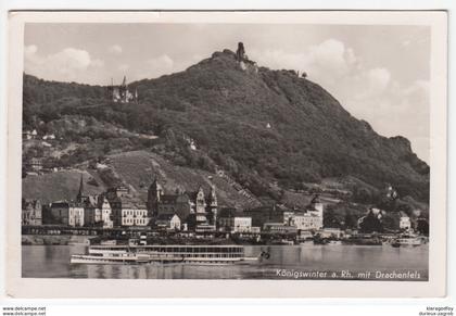 Königswinter mit Drachenfels postcard travelled 1943 Königswinter Pmk b170810