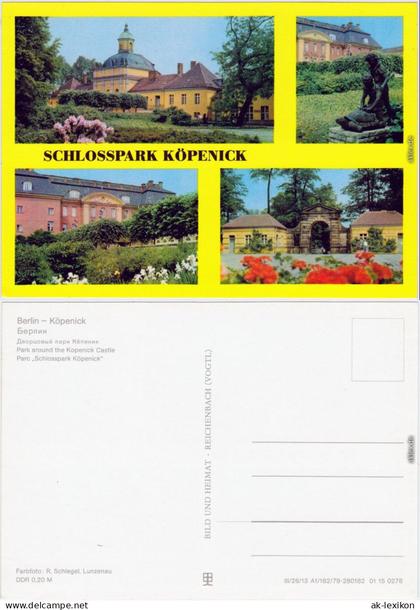 Köpenick Berlin Schlosspark Köpenick Ansichtskarte 1979