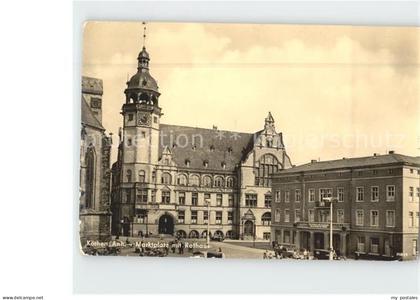 Koethen Anhalt Marktplatz Rathaus