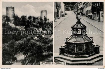 Kohren-Sahlis Burgruine Toepferbrunnen