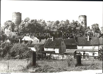 Kohren-Sahlis Teilansicht mit Burgruine