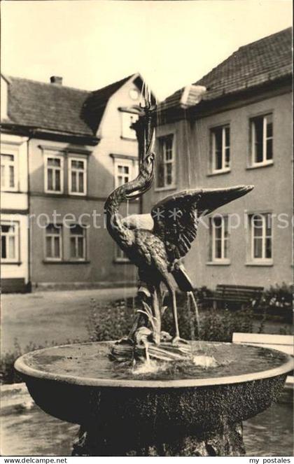 Kranichfeld Kranichbrunnen Handabzug