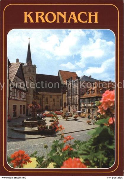 Kronach Oberfranken Marktplatz