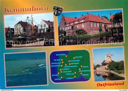 Krummhoern Hafen Landkarte Muehle