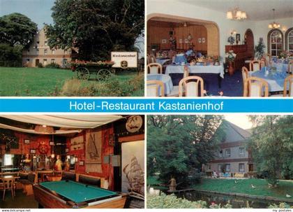 Krummhoern Hotel Restaurant Kastanienhof Gastraeume Billardzimmer Park