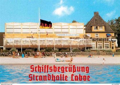 Laboe Schiffsbegruessung Strandhalle Laboe