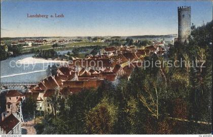 Landsberg Lech Panorama Altstadt Lech Jungfernsprung Turm