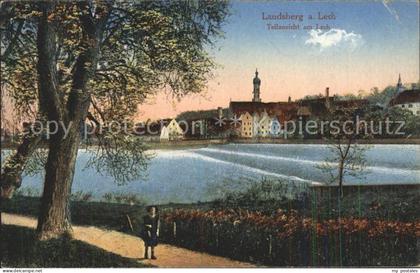 Landsberg Lech Partie am Lech Promenade Wehr