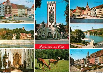 Landsberg Lech Vater Lech Hauptplatz Bayerrot Wildpark