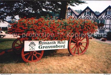 Langenfeld Rheinland Romantik Hotel Gravenberg Blumenwagen