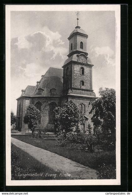 AK Langenselbold, Evang. Kirche mit Anlage