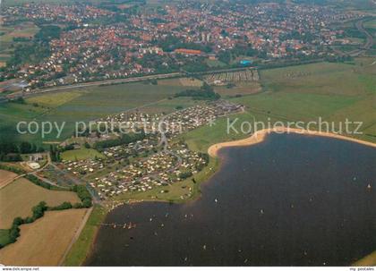 Langenselbold Kinzigsee mit Campingplatz Fliegeraufnahme