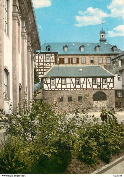 CPM Luftkurort Laubach Partie an Stadtkirche u Schloss