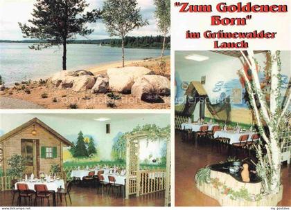Gruenewalde Lauchhammer Ruhland Brandenburg Gaststaette Zum Goldenen Born Strand