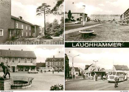 Lauchhammer Ernst Thaelmann Oberschule Bertolt Brecht Strasse mit Kaufhalle Cott