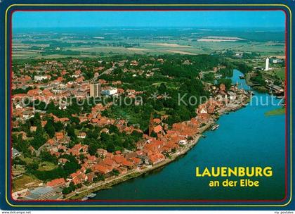 Lauenburg Elbe Fliegeraufnahme