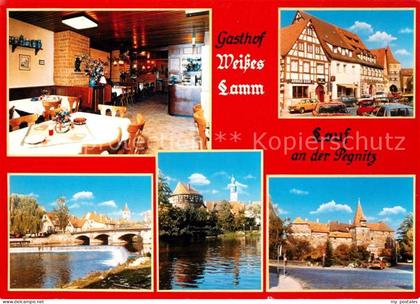 Lauf Pegnitz Gasthof Weisses Lamm Stadtmauer Bruecke