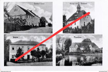 AK Cosel Gasthof Schule Forsthaus a Schwepnitz Zeisholz Grüngräbchen Lipsa Großgrabe Bernsdorf Sella Wiednitz Kamenz