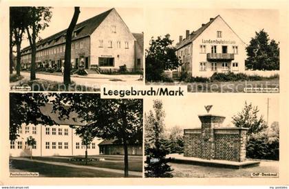 Leegebruch Eichenallee Landambulatorium Pestalozzischule OdF Denkmal
