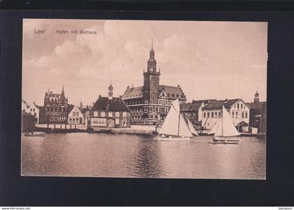 Dt. Reich AK Leer Hafen