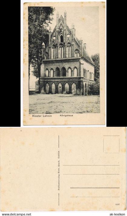 Ansichtskarte Kloster Lehnin Kloster Lehnin Königshaus 1920
