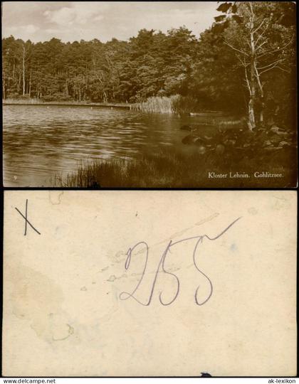 Ansichtskarte Lehnin-Kloster Lehnin Gohlitzsee Partie Umland-Ansicht 1920
