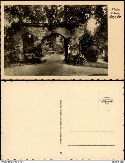 Ansichtskarte Lehnin-Kloster Lehnin Straßenpartie am Tetzeltor 1935