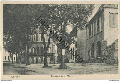 Lehnin - Eingang zum Kloster - Verlag Hermann Haack Genthin 20er Jahre