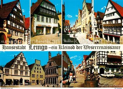 Lemgo Alt Lemgo Planetenhaus Mittelstr Hs Sonnenuhr Markt Brunnen Ostertor