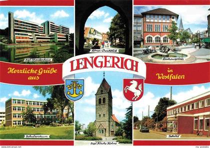 Lengerich Westfalen Krankenhaus Roemer-Durchblick Rathausplatz Schulzentrum Kirc