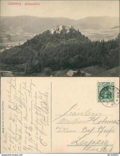 Ansichtskarte Leutenberg Panorama-Ansicht Leutenberg Hofmannsblick 1910