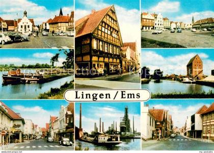Lingen Ems Marktplatz Fachwerkhaus Emspartien Kraftwerk Ortspartien