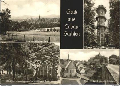 Loebau Sachsen Loebau Loebauer Berg Hotel Honigbrunnen Bruecke Aussichtsturm x