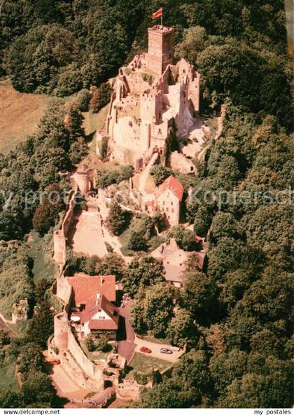 Haagen Loerrach Burgruine Roetteln Fliegeraufnahme