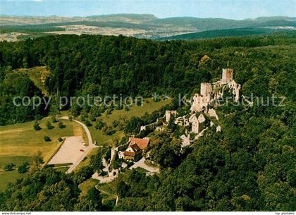 Loerrach Burgruine Roetteln Fliegeraufnahme