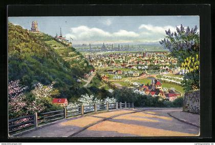AK Lössnitz / Dresden, Blick auf Dresden