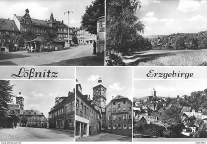 DDR Mehrbild AK um 1980 Lößnitz Kreis Aue, Erzgebirge