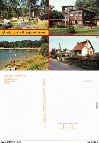 Koblenz-Lohsa Campingplatz, Jugendtouristenhotel, Koblenzer Bucht, Ort 1988