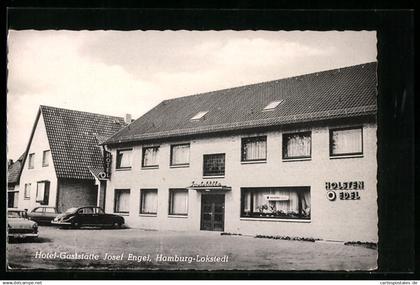 AK Hamburg-Lokstedt, Hotel-Gaststätte Josef Engel, Niendorfer Str. 59