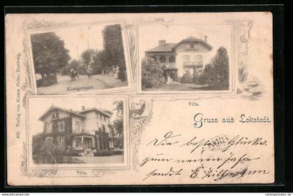 AK Hamburg-Lokstedt, Königstrasse, Villa