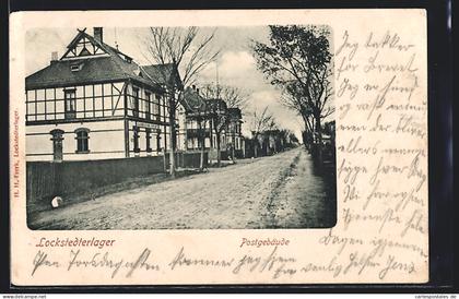 AK Hamburg-Lokstedt, Lockstedter Lager, Postgebäude