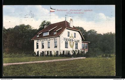 AK Hamburg-Lokstedt, Restaurant Waldeslust von W. Walterskötter