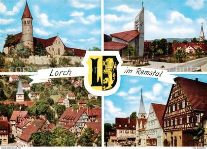 Lorch Wuerttemberg Kloster Lorch Kath und Ev Kirche Stadtmitte Hauptstrasse