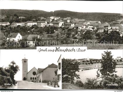 Hausbach Losheim See Kirche Fischweiher