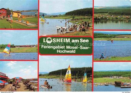 Losheim See Merzig-Wadern Saarland Losheim-am-See Feriengebiet Windsurfen See St